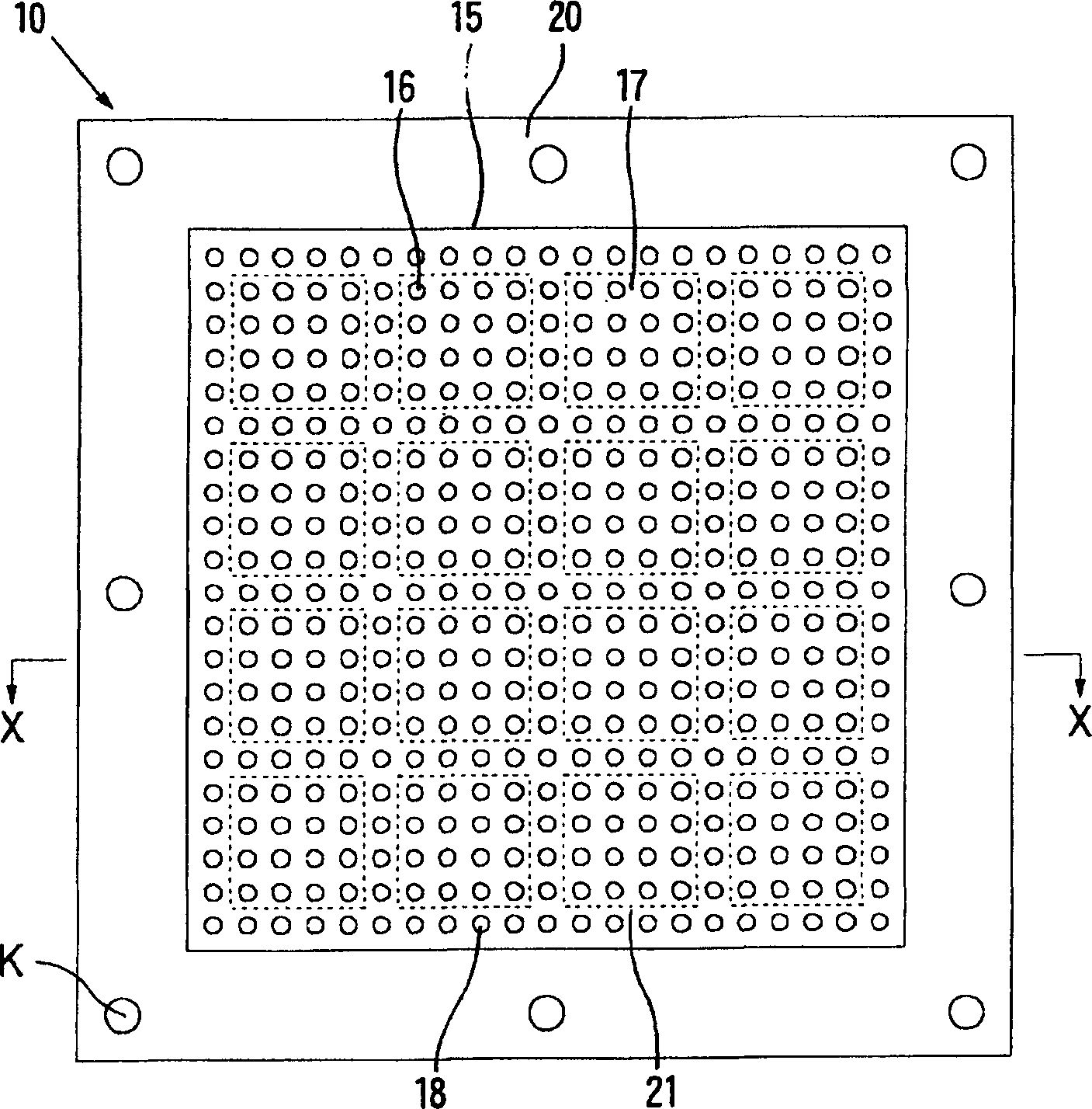 Anisotropic conductive connector and wafer inspection device