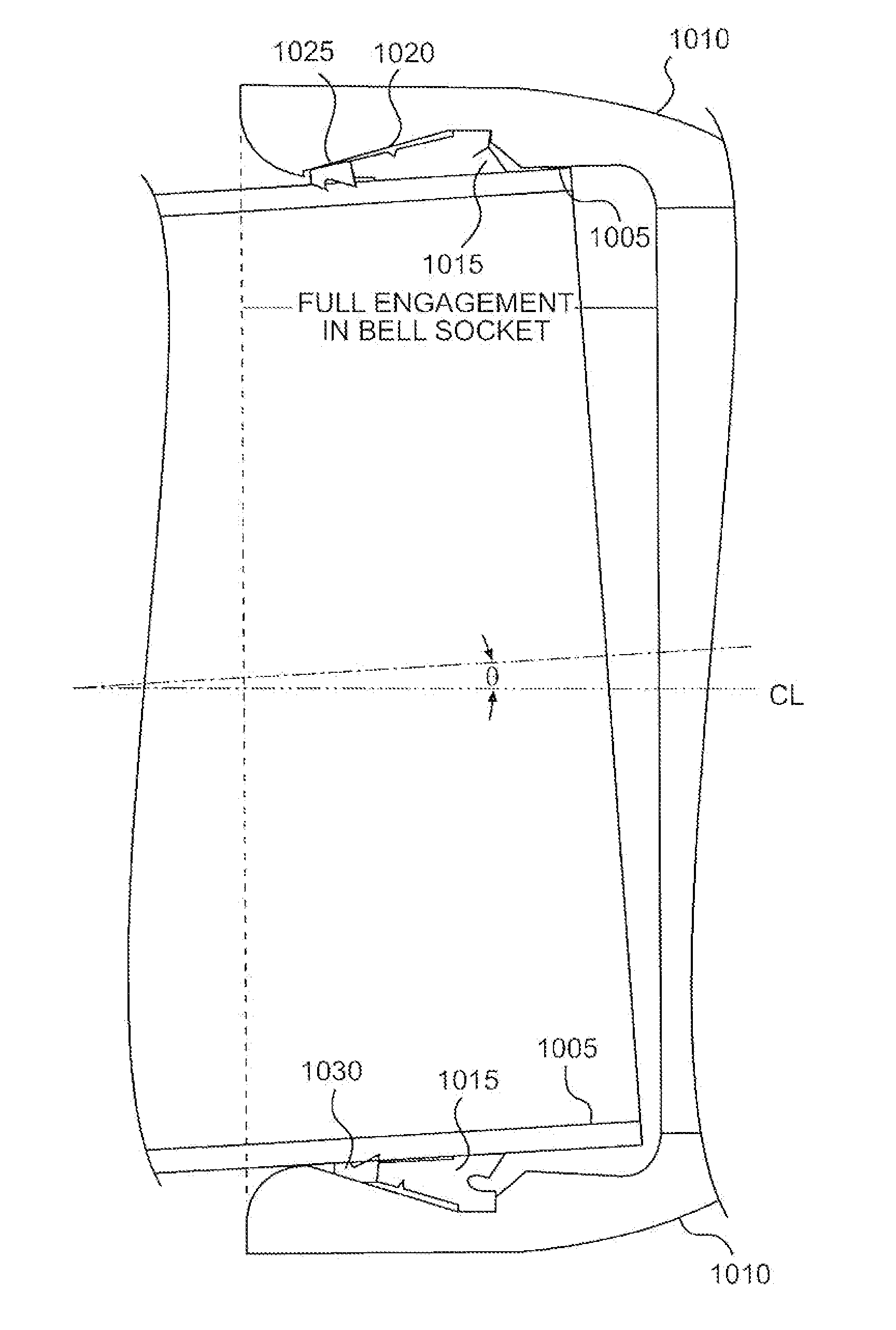 Simplified low insertion force sealing device capable of self restraint and joint deflection