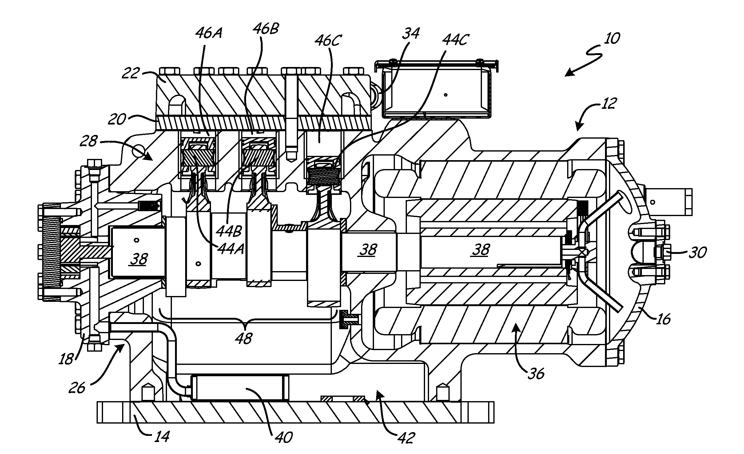 Multi-stage reciprocating compressor