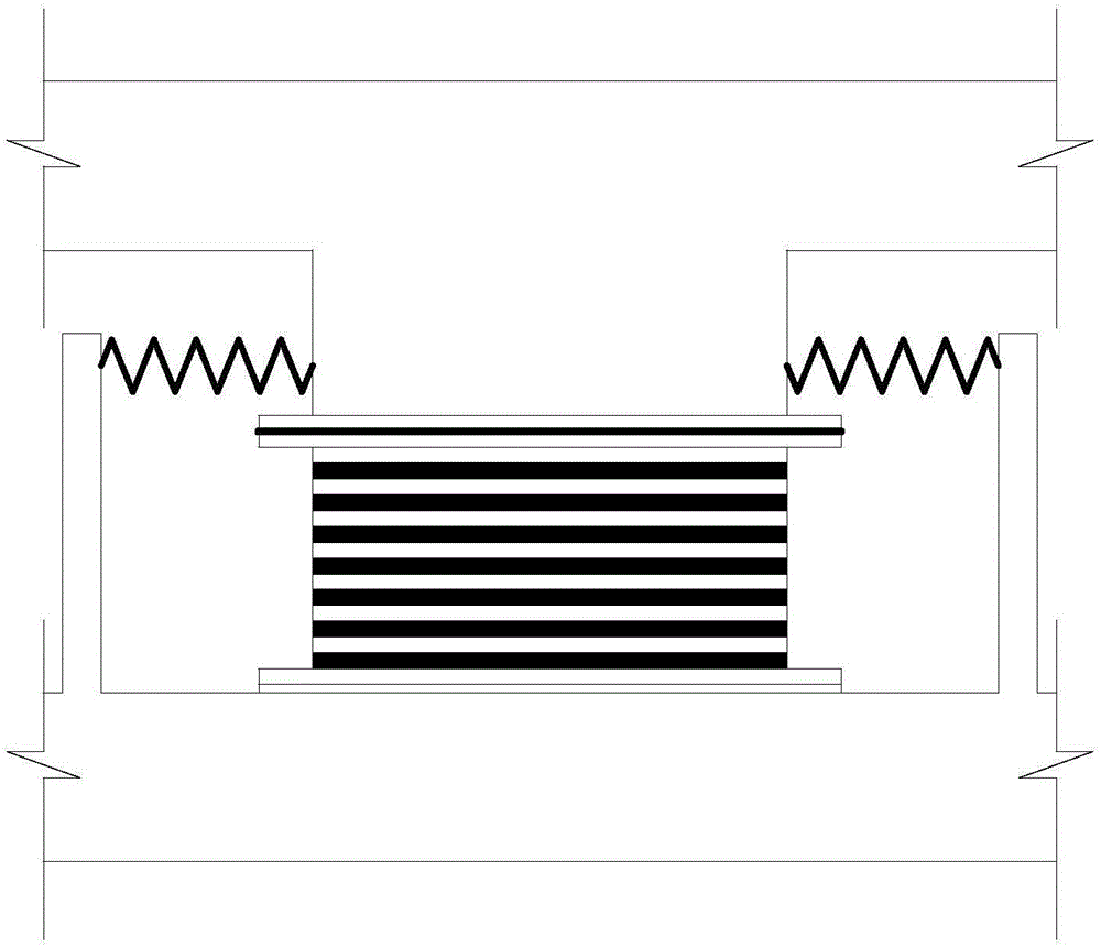 Construction method of limiting and self-resetting rubber-sliding seismic isolation bearing