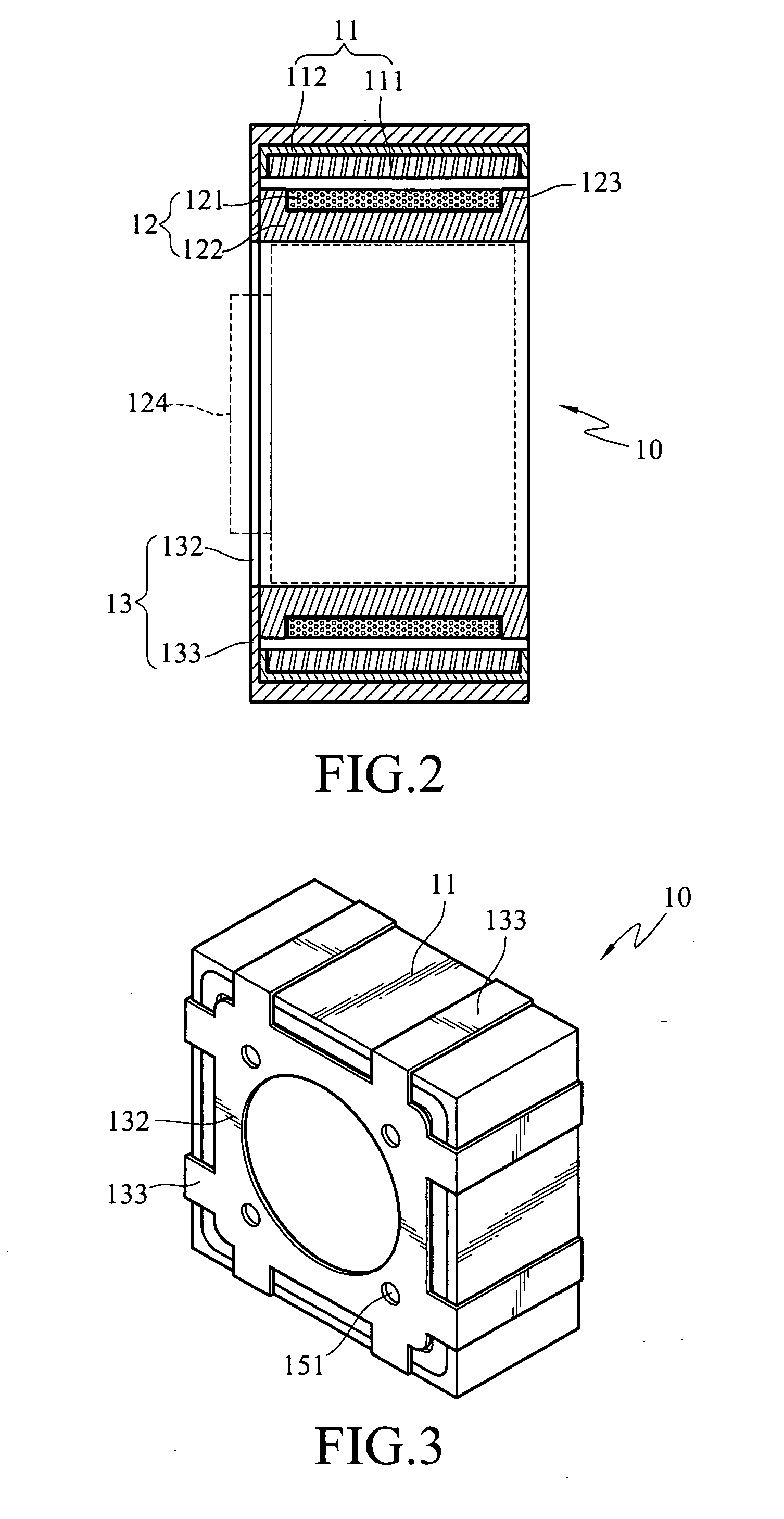 Axially actuating device having elastic joining portion