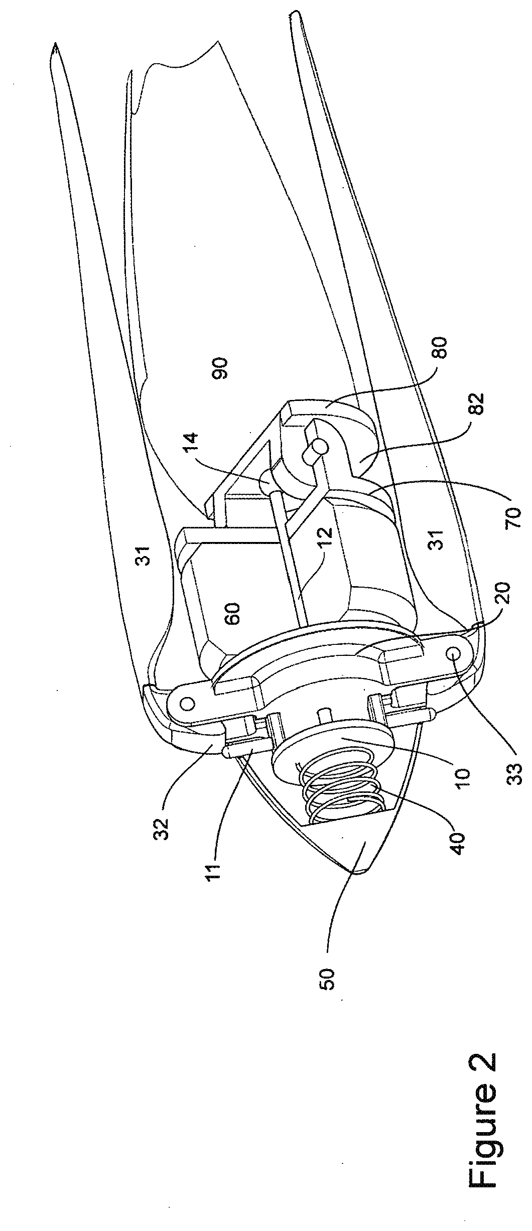 Propeller-Hub Assembly With Folding Blades For VTOL Aircraft