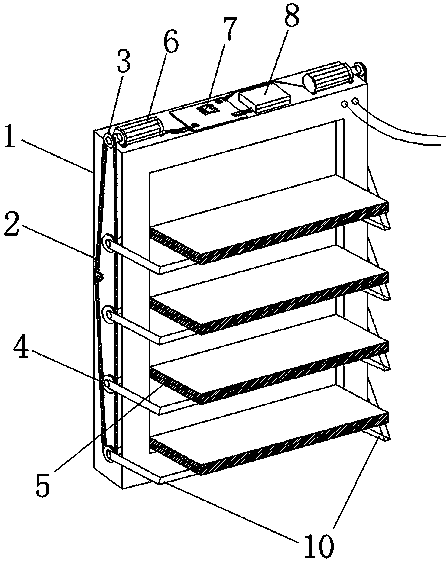 Automatic device for reducing working temperature of photovoltaic panel