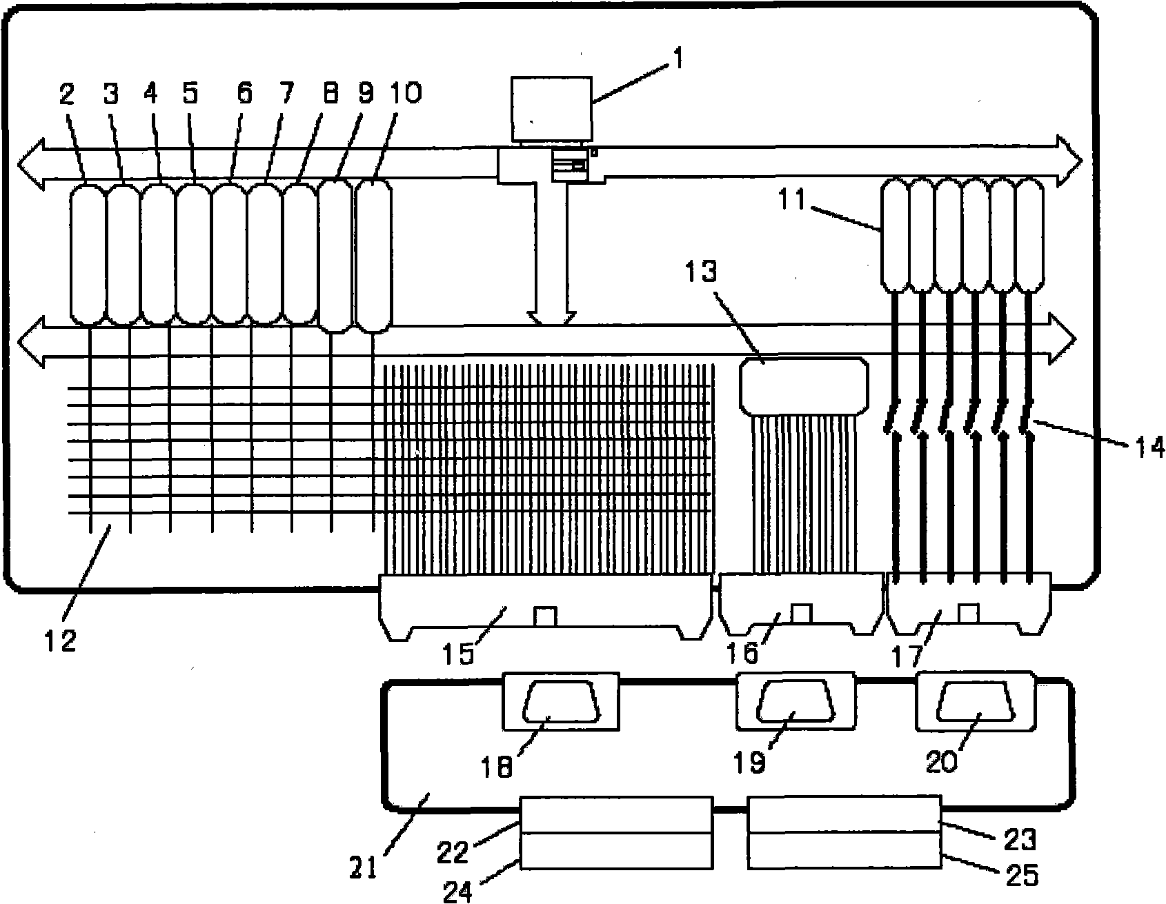 System and method for testing locomotive general-purpose circuit board function