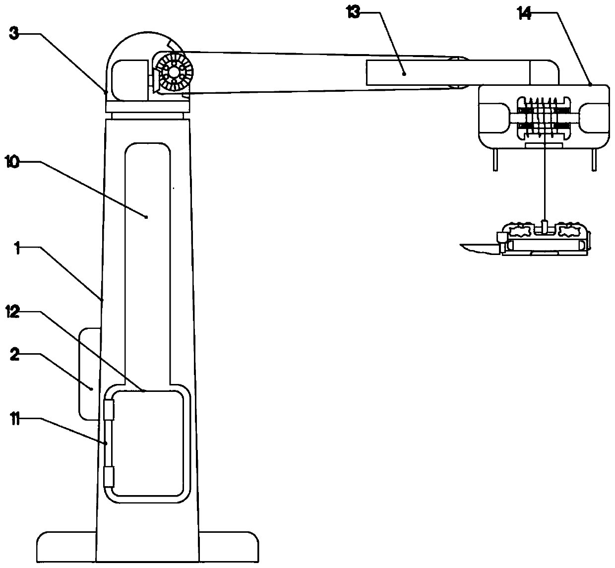 Smart flood-control monitoring device for hydraulic engineering