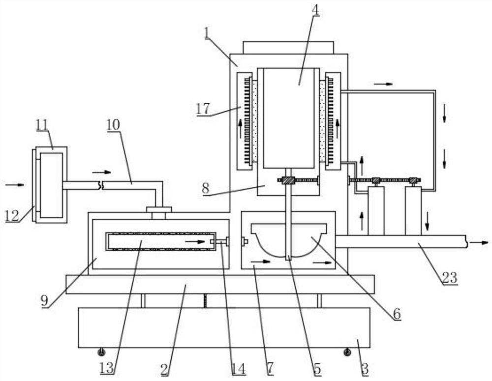 An urban underground drainage pump with sewage interception function