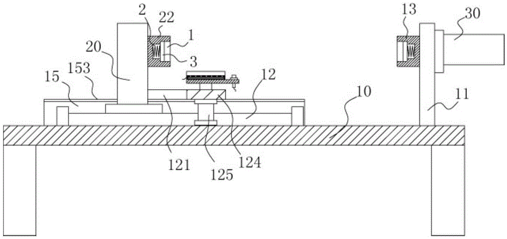 Cylindrical ceramic product clamping device with heating device