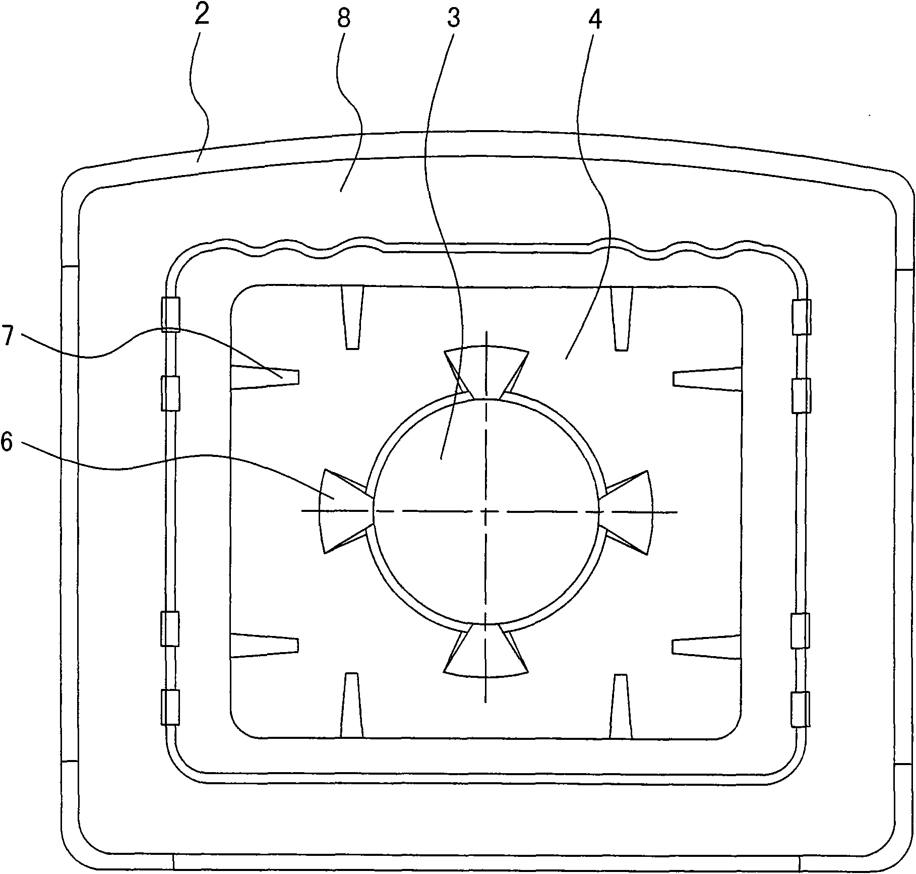 Disposable self-suction drinking water tank and bracket of water dispenser