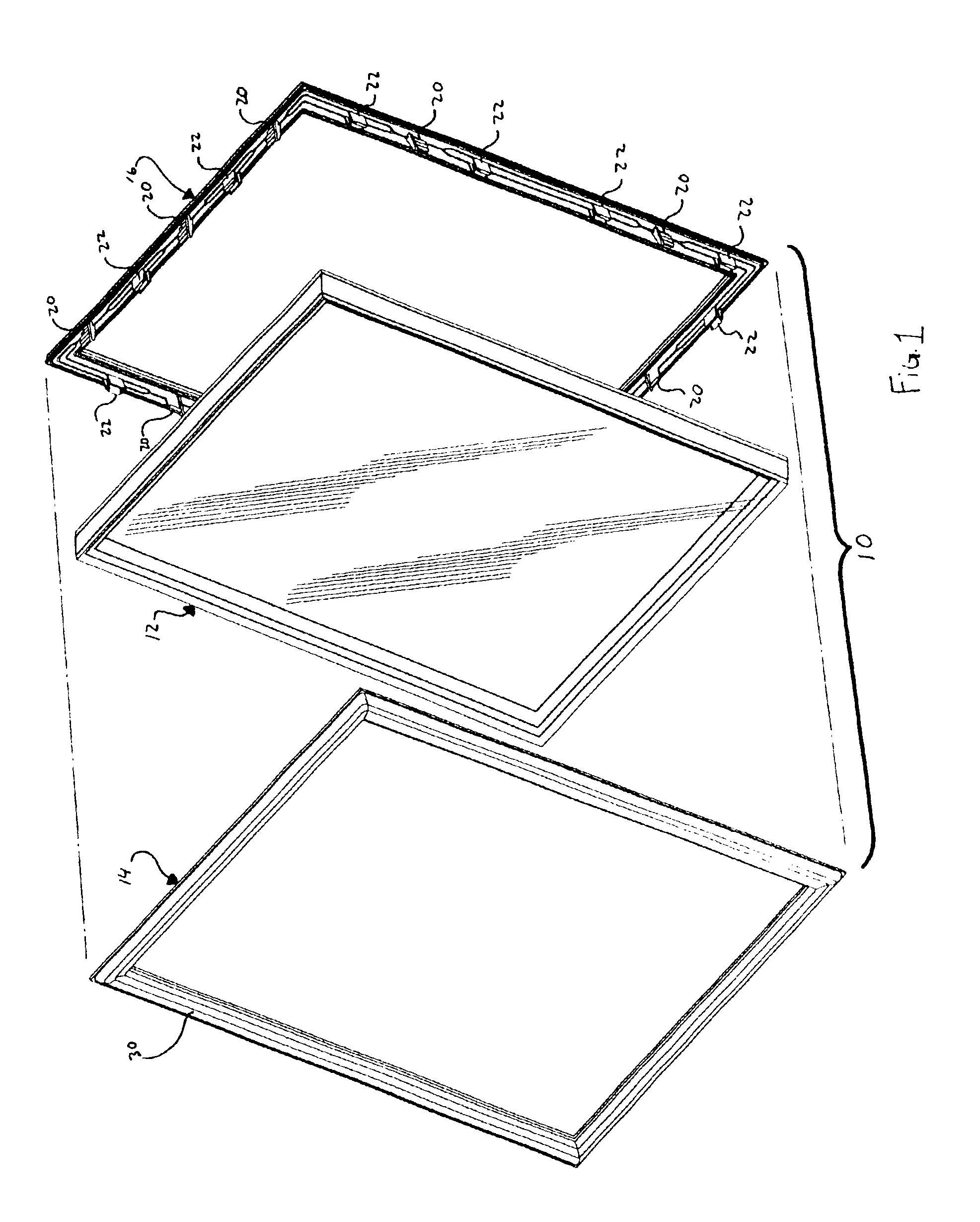 Screwless window frame assembly