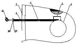 Temperature measurement device for radiant tube of rotary kiln