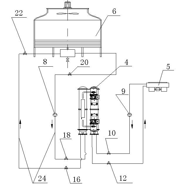 Seasonal-storage solar heating and combining refrigerating system and application method thereof