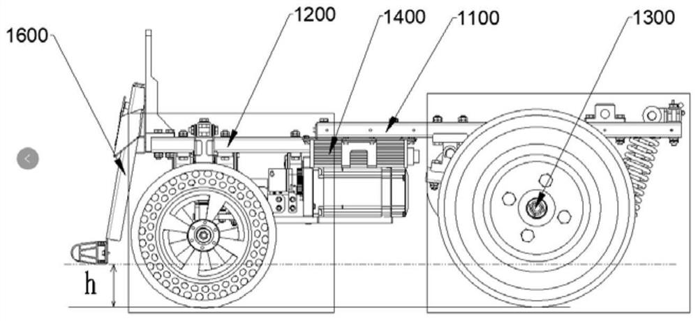 Motion control method of mobile robot chassis and mobile robot chassis