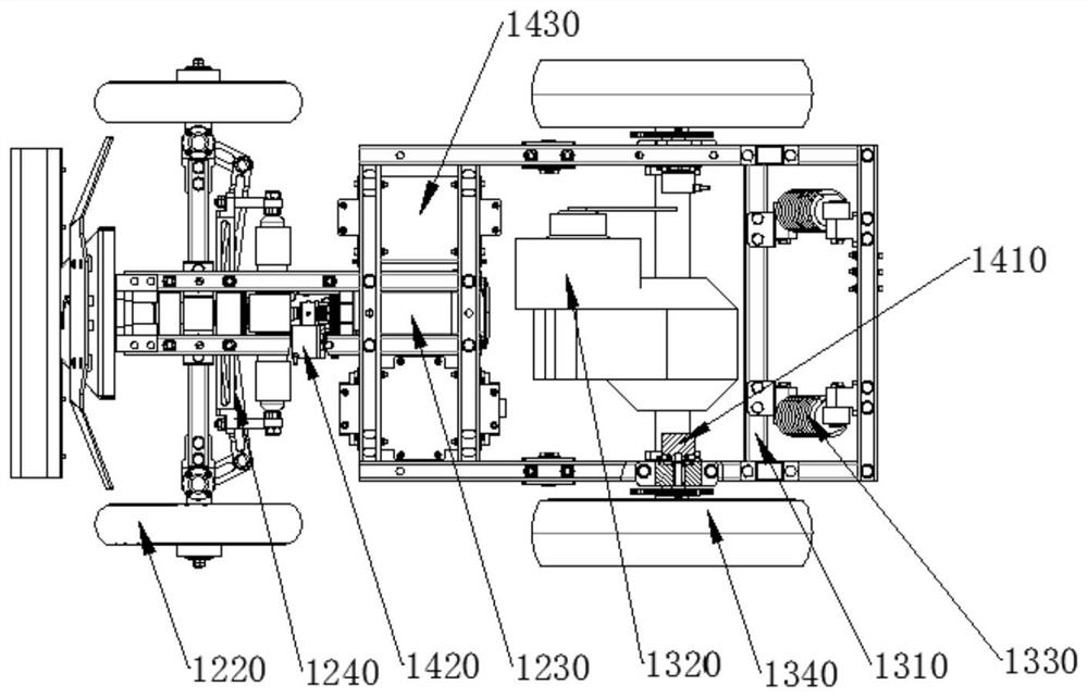 Motion control method of mobile robot chassis and mobile robot chassis