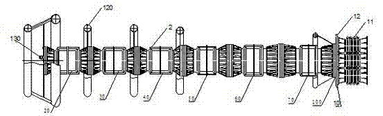 High-voltage electric capacitor