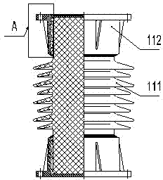 High-voltage electric capacitor