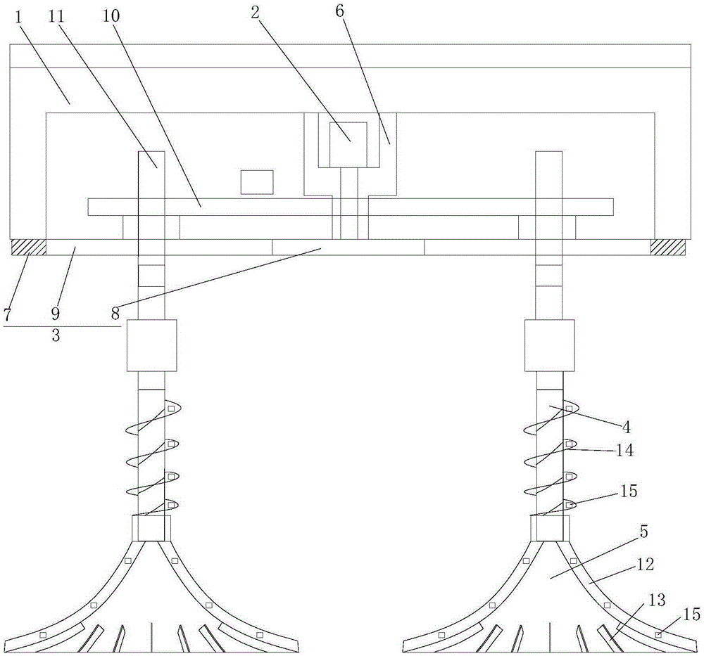 Floating-drum type multi-head aerating mixer