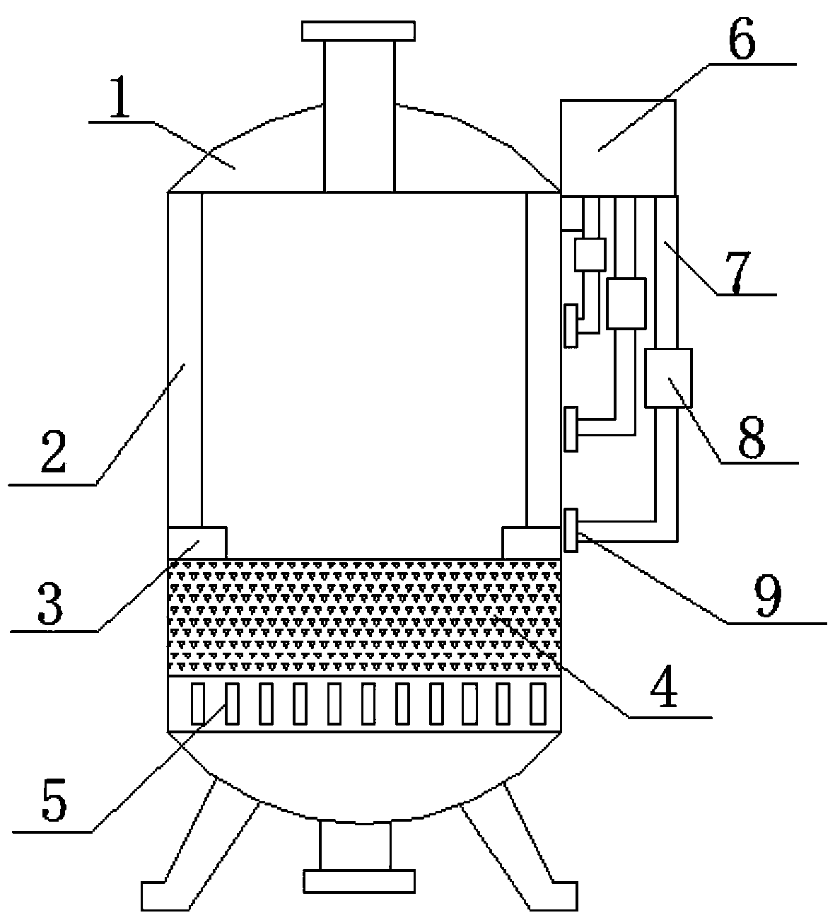 Distributed storage tank safety monitoring device