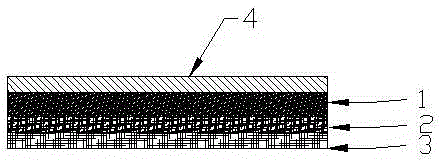 High temperature-resistant polyester non-woven fabric used for lightweighting of automobile and preparation method thereof