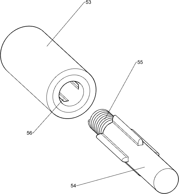 A wooden handle pressing anti-skid device