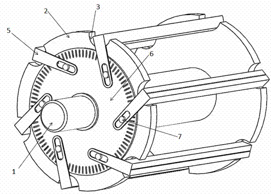 Fiber short cutter roller capable of adjusting cut-in angle of cutter in stepless mode