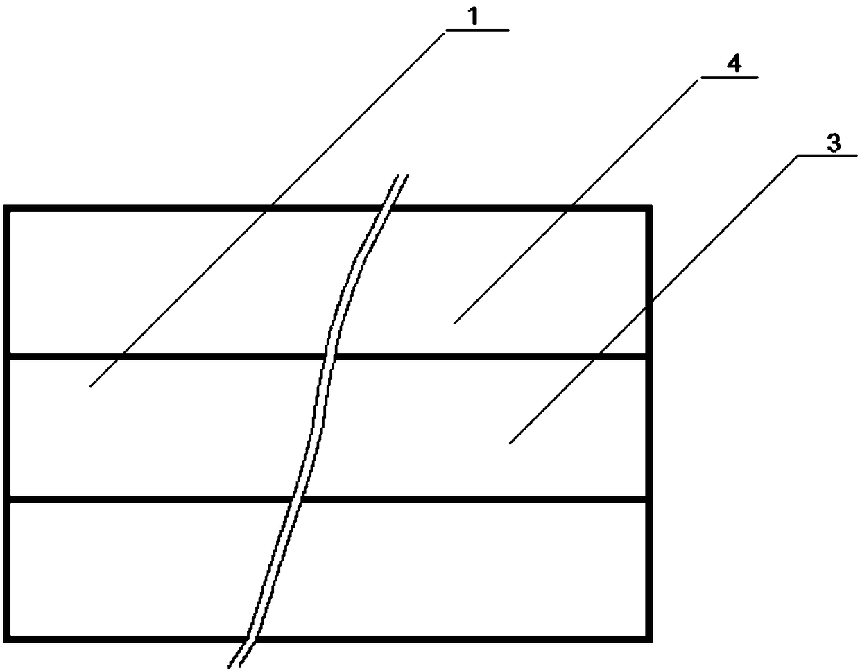 Stone-plastic large-concave arc-shaped internal corner line with wood ribs