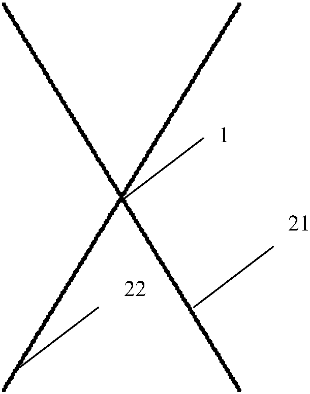 A top-supported folding truss bridge structure