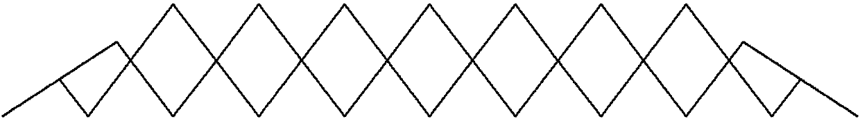 A top-supported folding truss bridge structure