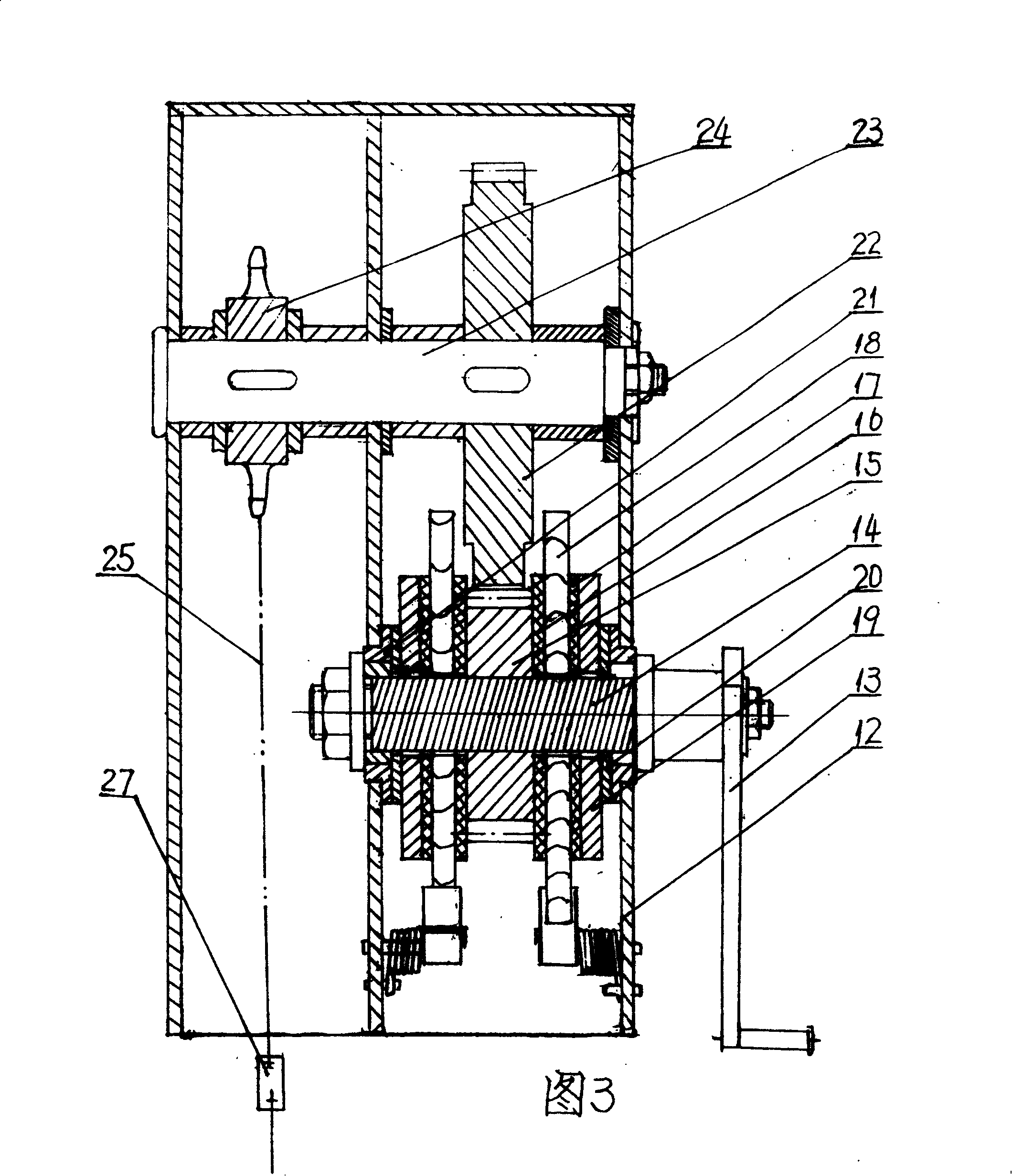 Lifting pole of lighting vehicle