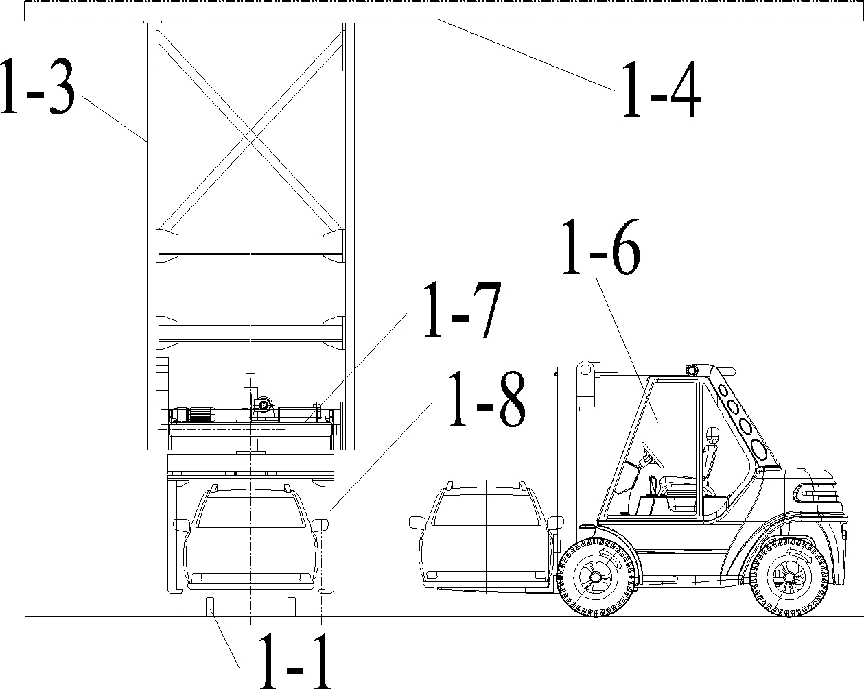 End-of-life vehicle disassembly line