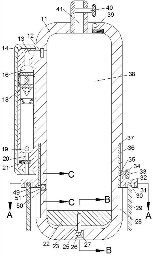 An explosion-proof metal pressure vessel