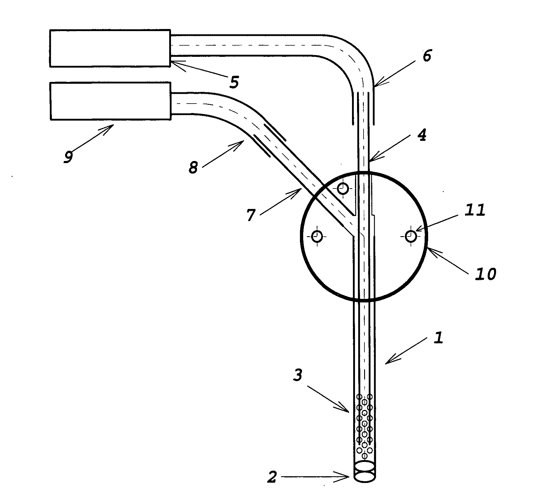 Laser-perforated intra-parenchymal micro-probe