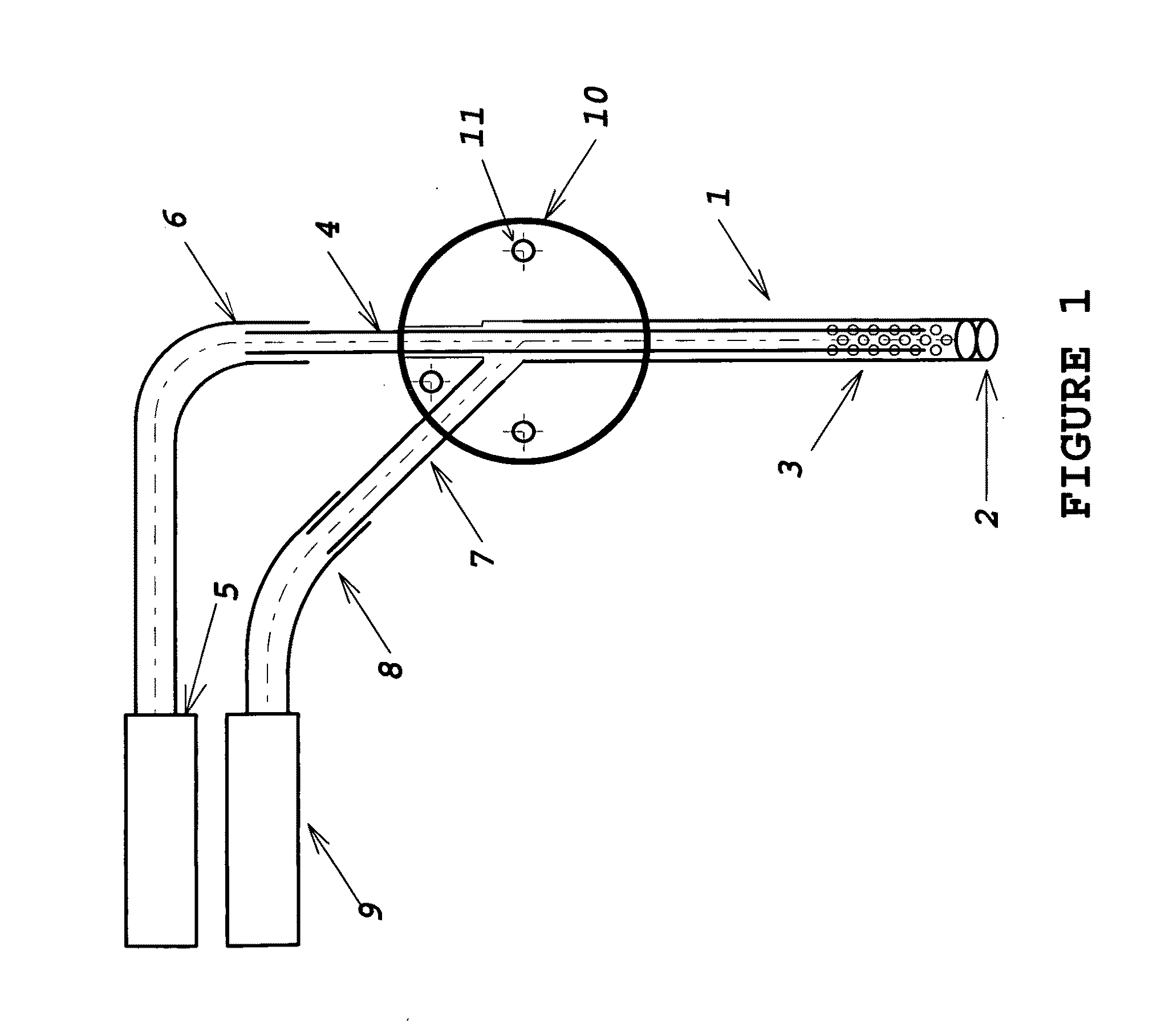 Laser-perforated intra-parenchymal micro-probe