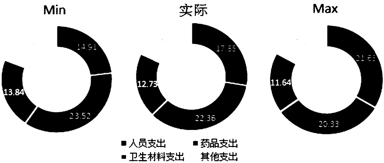 Process management method and system for assisting hospital financial budget allocation decision