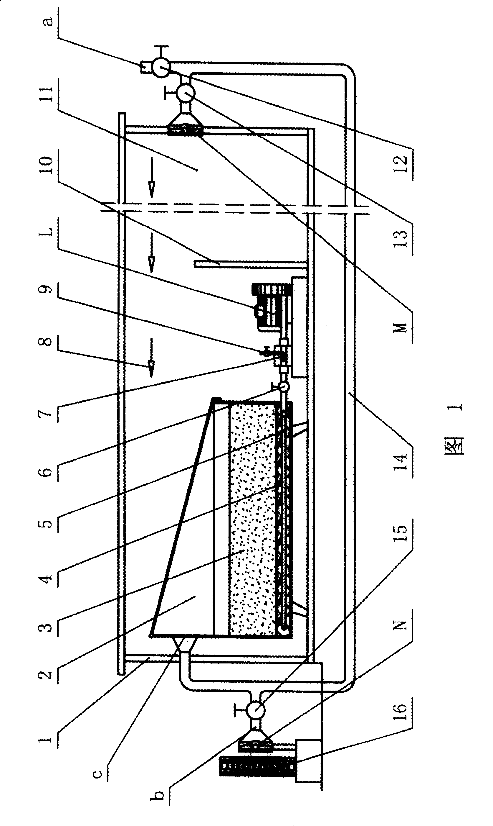 Biological filtering deodorizing device