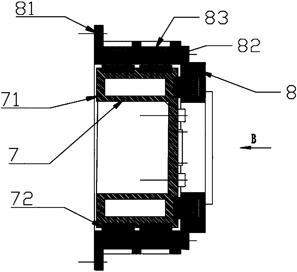 Spiral ore washing machine without frame type permanent magnet synchronous motor direct drive