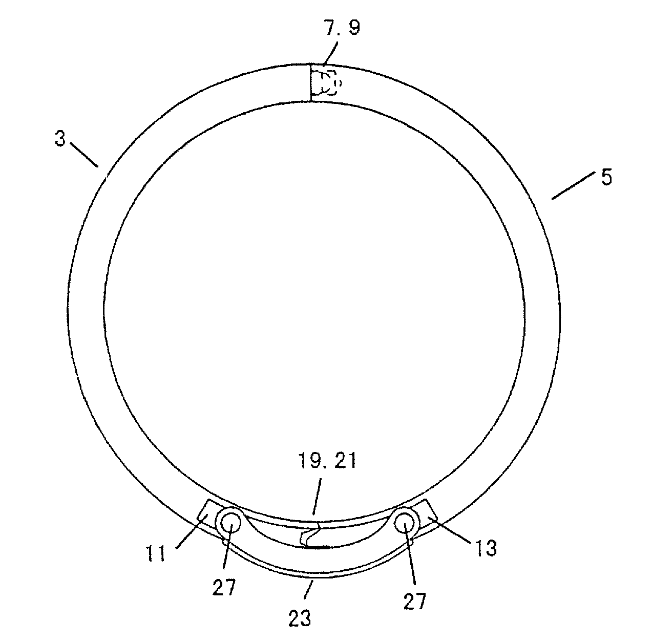 Loose-leaf ring