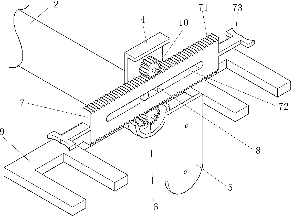 Spring pin pushing device