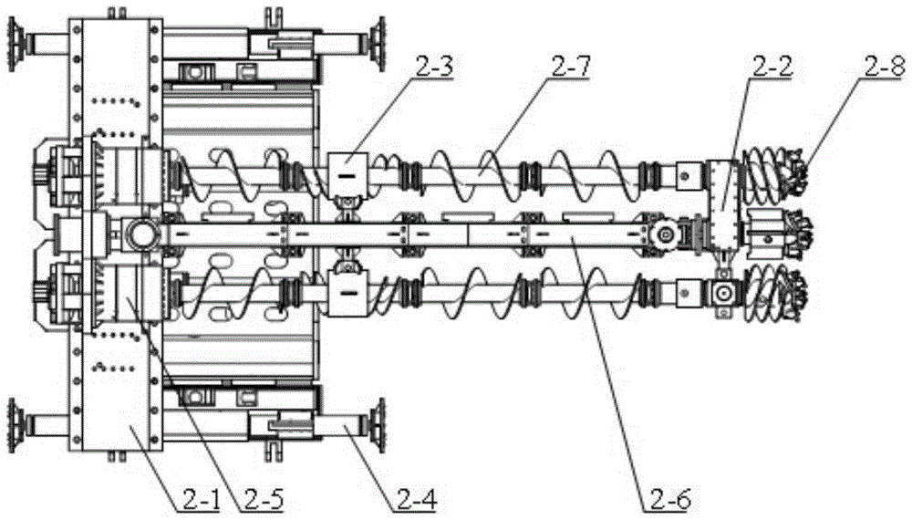 Tracked walking self-rotating bidirectional drilling coal mining machine and application method thereof