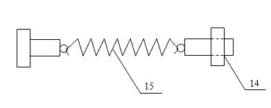 Fixing device for acoustic emission sensor used in rock triaxial test under confining pressure condition