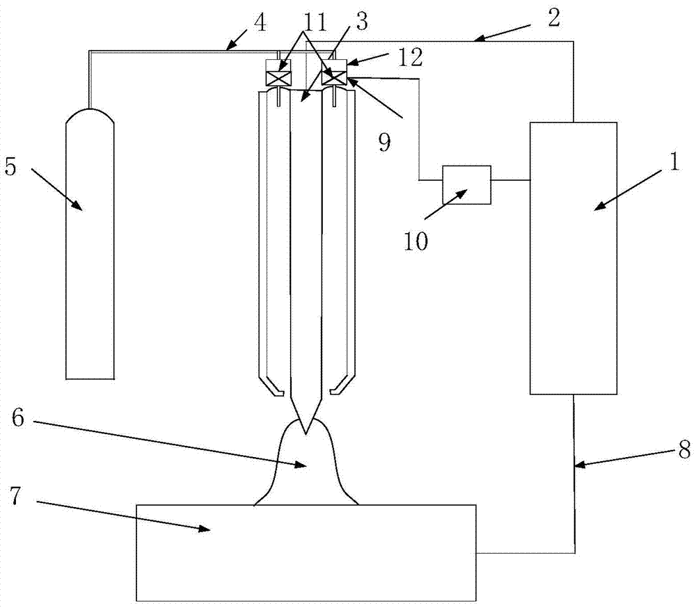 Non-melting electrode welding method based on gas-electric pulse combined action