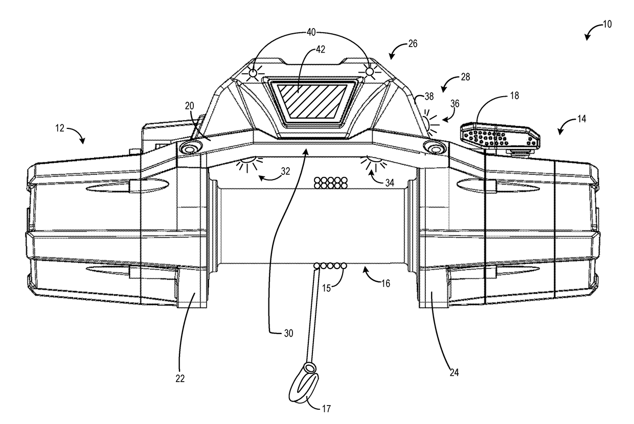 Lighting and sensory system for a pulling tool