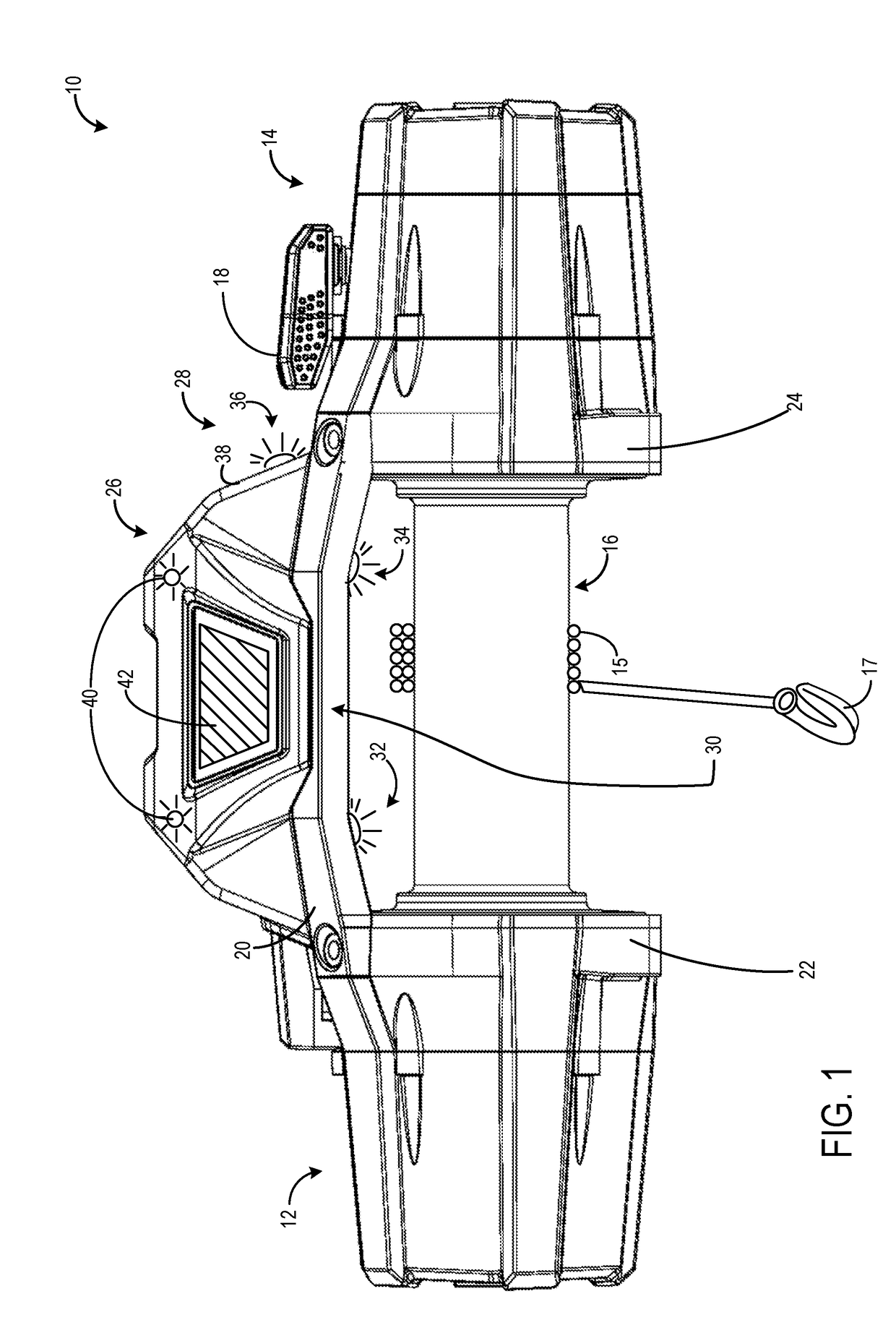 Lighting and sensory system for a pulling tool