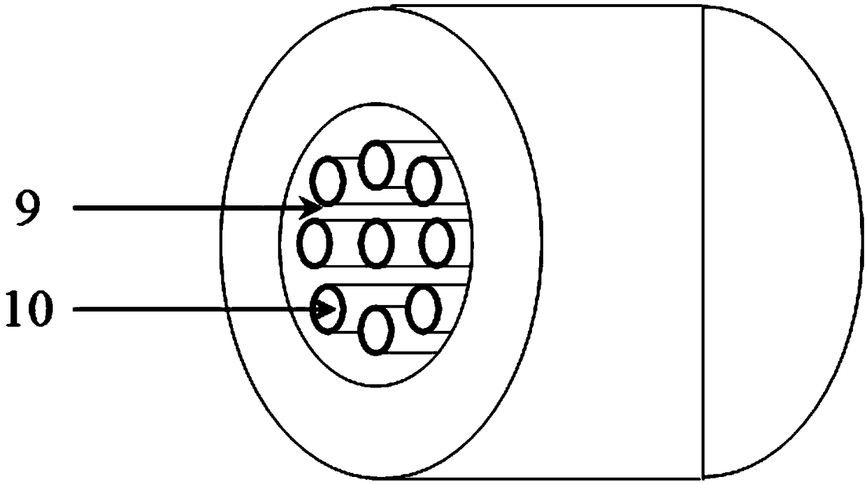 Polymer multi-core fiber tube based filter and application thereof