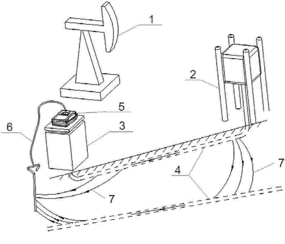 Special underground cable environment detecting instrument for oil field well site