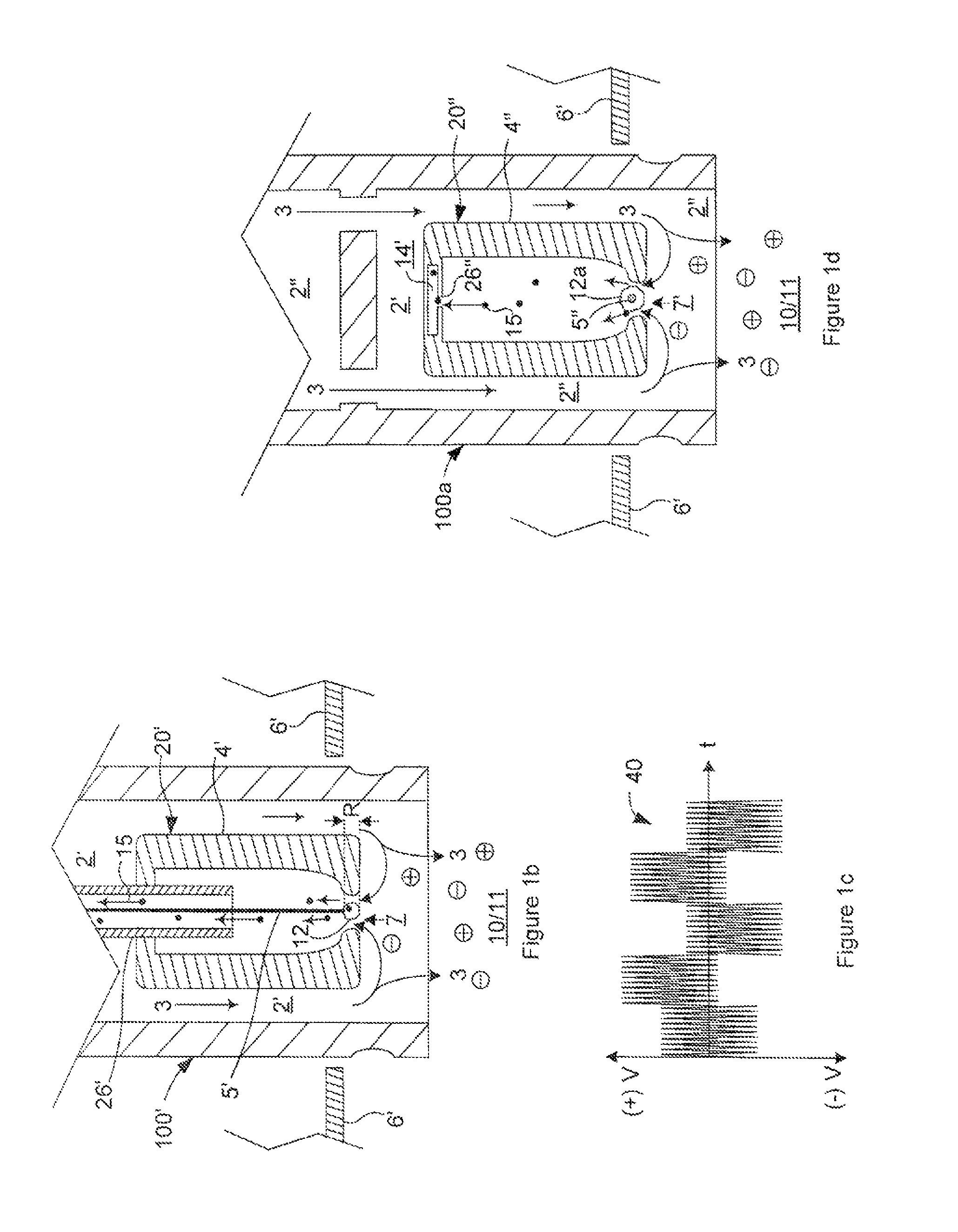 Separating contaminants from gas ions in corona discharge ionizing bars