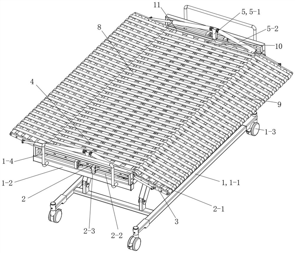 Patient transfer bed