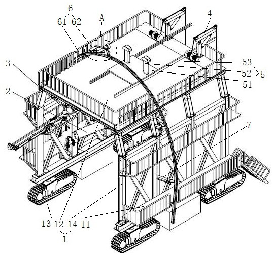 Operation rack for tunnel supporting construction