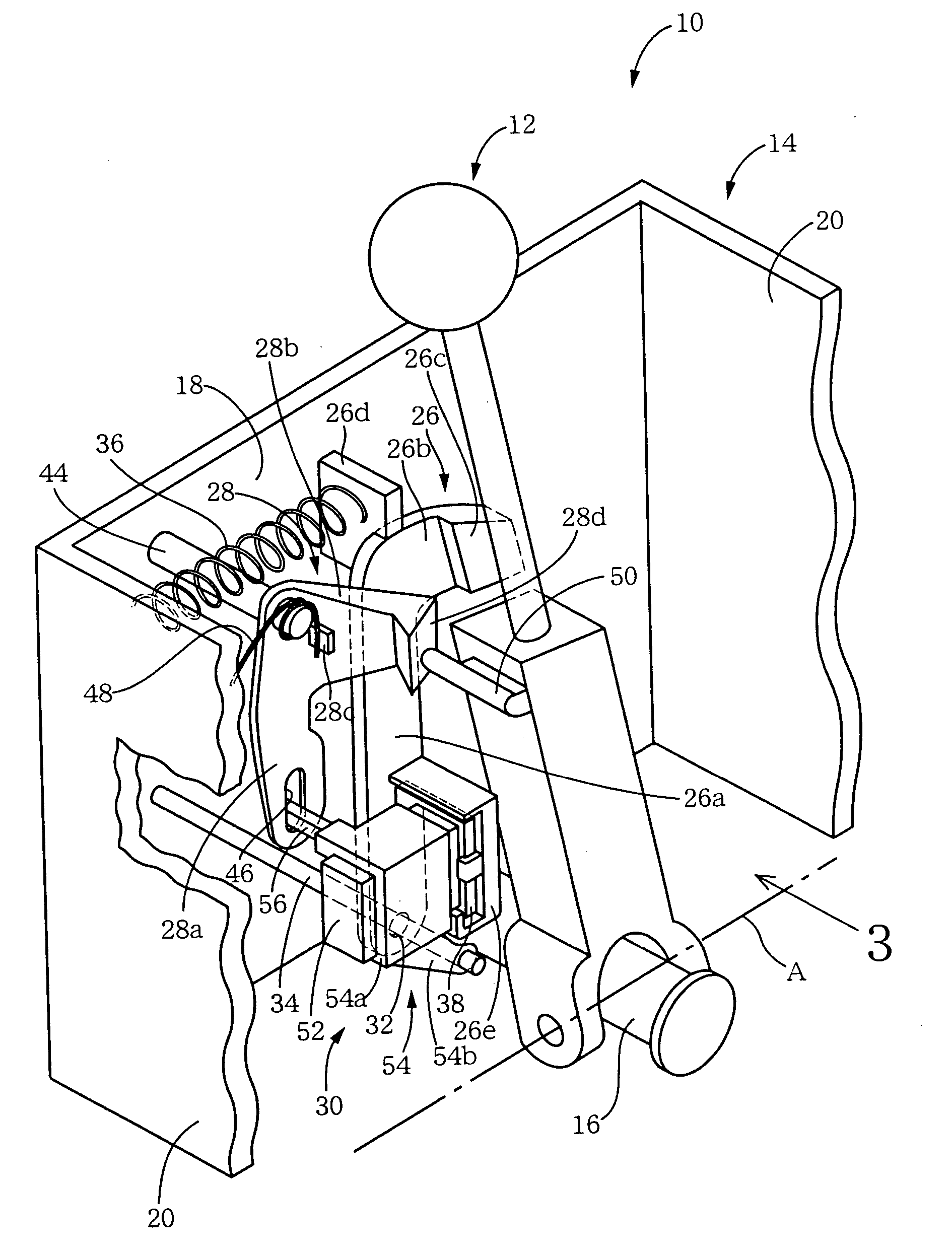 Vehicular shift lock device having pivotal stopper and linkage devices