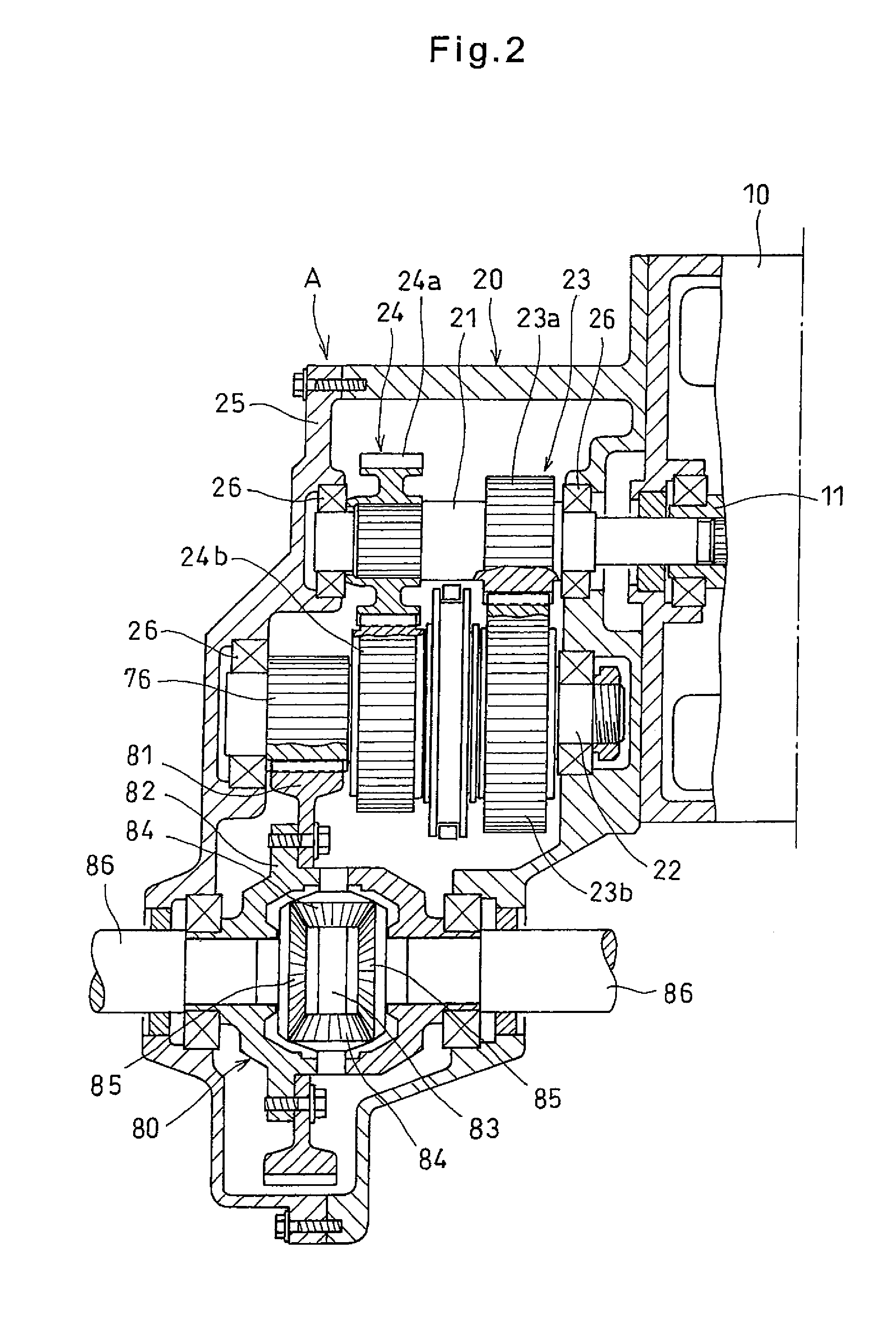 Motor drive apparatus for vehicle and motor vehicle