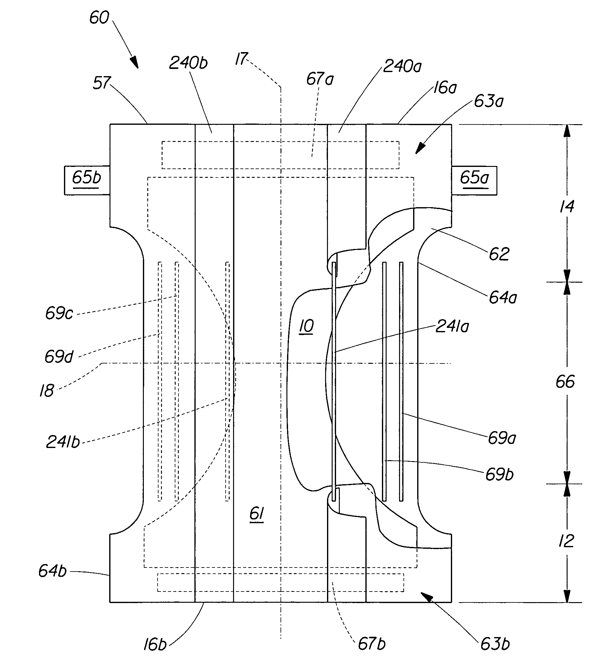 Disposable absorbent articles having multiple absorbent core components including replaceable components